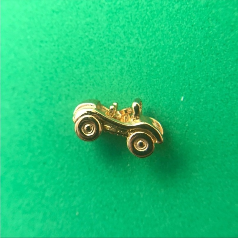 Vintage Sarah Coventry Car Tie Tack Gold Tone Mini Automobile Pin